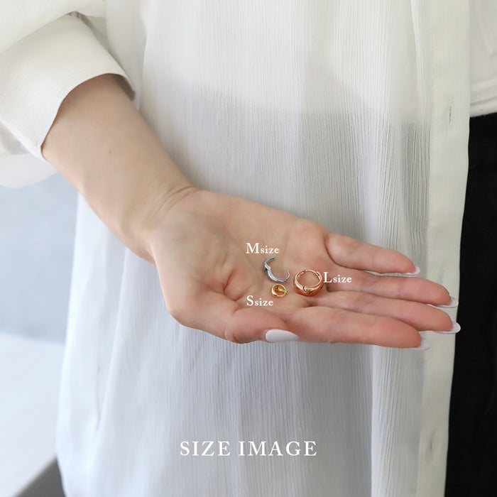 ★fp-012 ピアス フープピアス 金属アレルギー ニッケルフリー 18kコーティング キャッチレス リングピアス レディース シルバー ゴールド ワンタッチピアス  おしゃれ かわいい シンプル 上品 きれいめ 小さめ 大きめ 耳たぶ hoopピアス 【両耳用・2個売り】