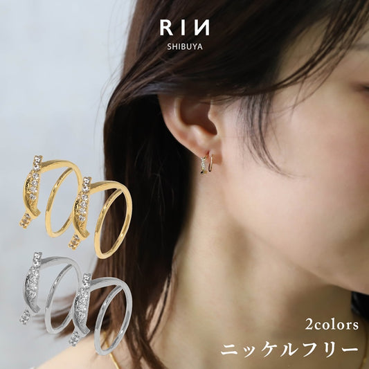 fp-062 ピアス 18k 18金 金属アレルギー フープ フック ニッケルフリー 18kコーティング レディース セカンドピアス キャッチレス  シンプル シルバー ゴールド キュービックジルコニア キラキラ 大人 上品 かわいい きれいめ 【両耳用・2個売り】