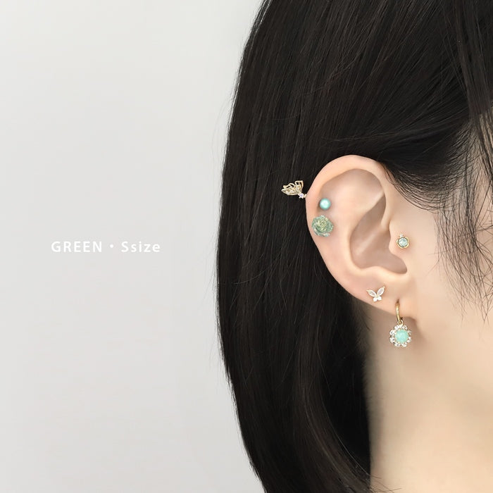 j1182-102 ボディピアス キャッチ 18G 16G チャーム 軟骨ピアス 舌ピアス へそピアス パール かわいい パーツ カスタマイズ 軟骨用 ピアスキャッチ ピアスパーツ ネジ式 へそぴ へそピ ヘソピ 舌ピ ラブレット 軟骨 ピアス ボディーピアス