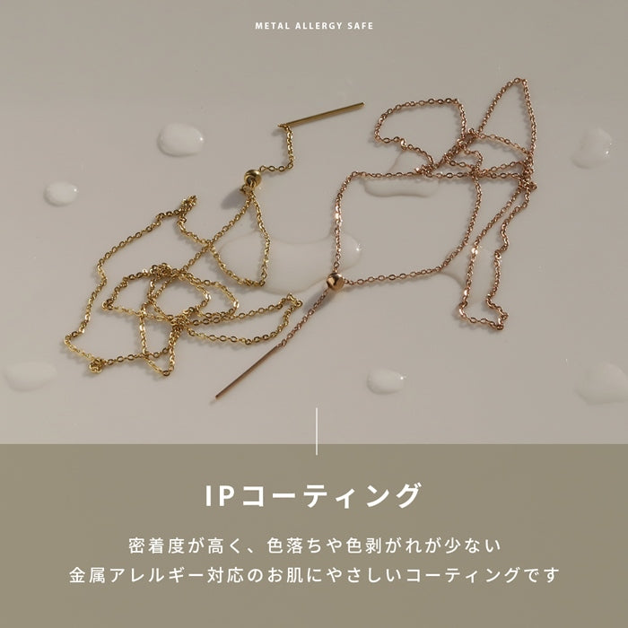 nec-102 ネックレス レディース チェーン チェーンネックレス 金属アレルギー対応 金属アレルギー 細い シンプル ラリエットネックレス 50cm サージカルステンレス ステンレス シルバー ゴールド ピンクゴールド かわいい おしゃれ メンズ 凛