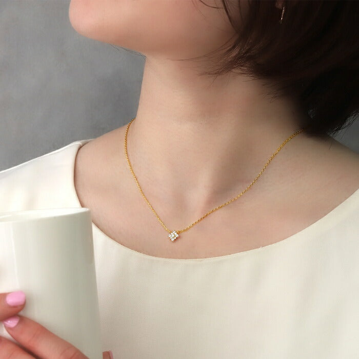 nec-108 ネックレス チェーン チェーンネックレス レディース アズキチェーン 金属アレルギー ペンダント シルバー ゴールド 18k 40cm シンプル カニカン アクセサリー 普段使い キュービックジルコニア アジャスター アジャスター付き ジュエル 凛