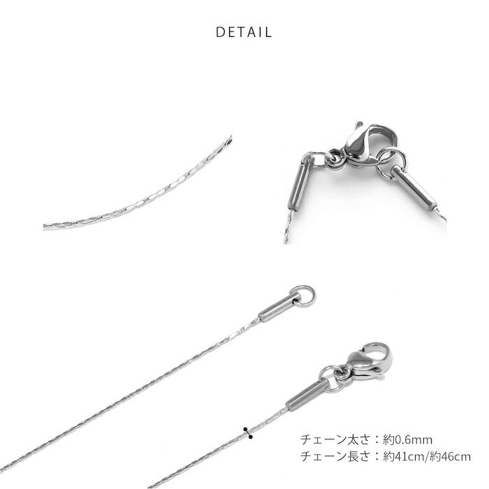 nec-118 ネックレス チェーンネックレス サージカルステンレス スエッジチェーン 金属アレルギー 金属アレルギー対応 つけっぱなし チェーンのみ 大人 レディース シンプル かわいい シルバー ゴールド 41cm 46cm 普段使い IPコーティング 凛