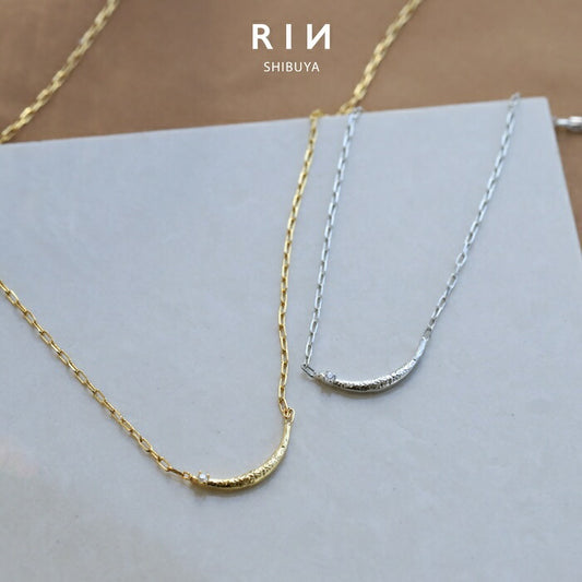 nec-97 ネックレス チェーン チェーンネックレス レディース あずきチェーン シルバー ゴールド シンプル 18k 18金 アジャスター アジャスター付き 38.5cm アクセサリー 短め ショート 上品 普段使い キュービックジルコニア 贈り物 バー ライン 凛