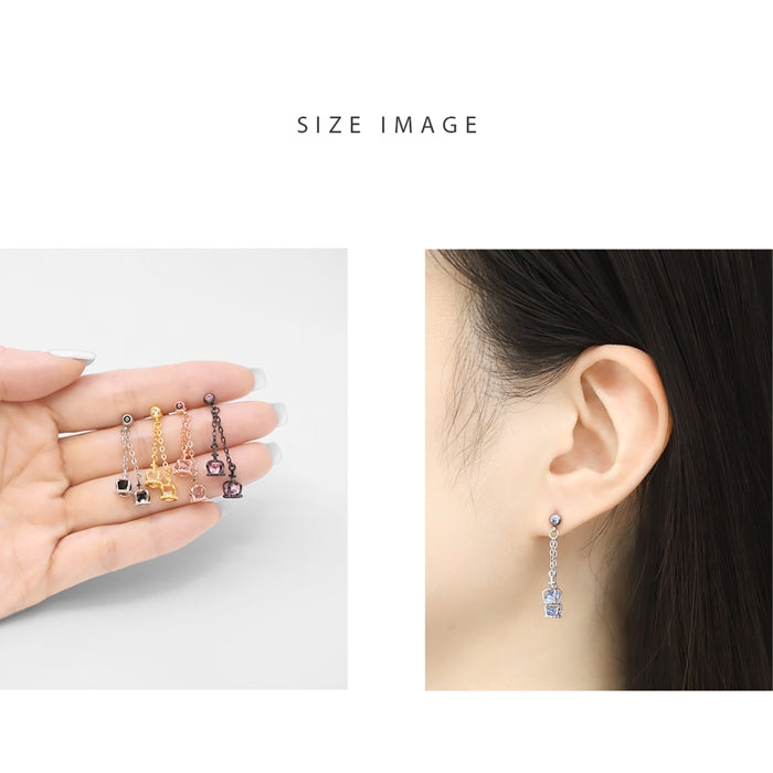 r2f-474-15-14g-sv【全品送料無料】 軟骨ピアス 14G 16G ボディピアス かわいい キャッチ チャーム サージカルステンレス 金属アレルギー対応 クラウン ピアス 王冠  バーベル ボディピ ストレートバーベル トラガス 軟骨用ス ロング ゴールド シルバー チェーン メンズ