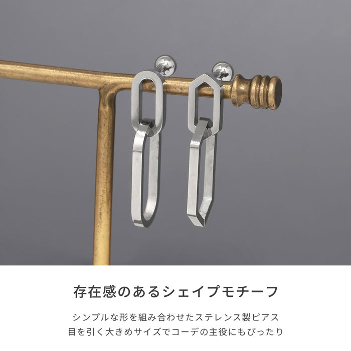 t1141-0047 軟骨ピアス 16G ボディピアス シンプル 六角形 サークル ピアス 片耳用 シンプル 金属アレルギー対応 かっこいい