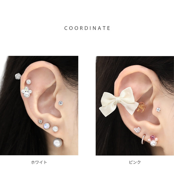 t1142-012【全品送料無料】 16G  ビジュー パール 16ゲージボディピ ボディーピアス 凛 軟骨ピアス キャッチ 軟骨用 ボディピ 耳 ボディピアス専門店 おしゃれ パーツ かわいい ストレート なんこつピアス ボディ ボディピアス サージカルステンレス ストレートバーベル