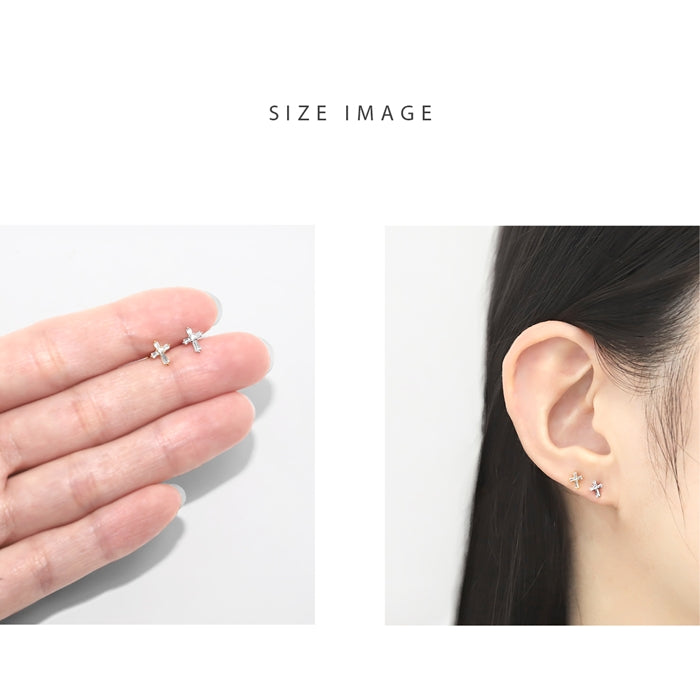 t1142-072【全品送料無料】 ボディピアス キャッチ 16G チャーム 軟骨ピアス サージカルステンレス 金属アレルギー対応 十字架 クロス ジュエル キラキラ おしゃれ スタイリッシュ かわいい かっこいい メンズ  セカンドピアス ボディーピアス 片耳用 軟骨 ピアス
