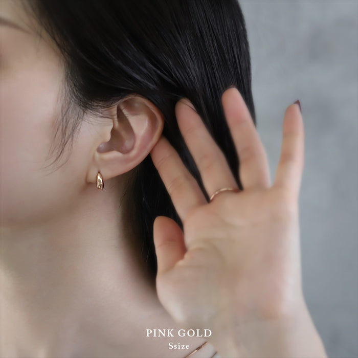 t8112-8 ボディピアス 軟骨ピアス 16G 18G ティアドロップ ハーフフープ 金属アレルギー対応 つけっぱなし レディース しずく ドロップピアス 雫 オールステンレス シルバー ゴールド ピンクゴールド お出かけ 人気 デイリー 日常使い 通勤 プレゼント 片耳用
