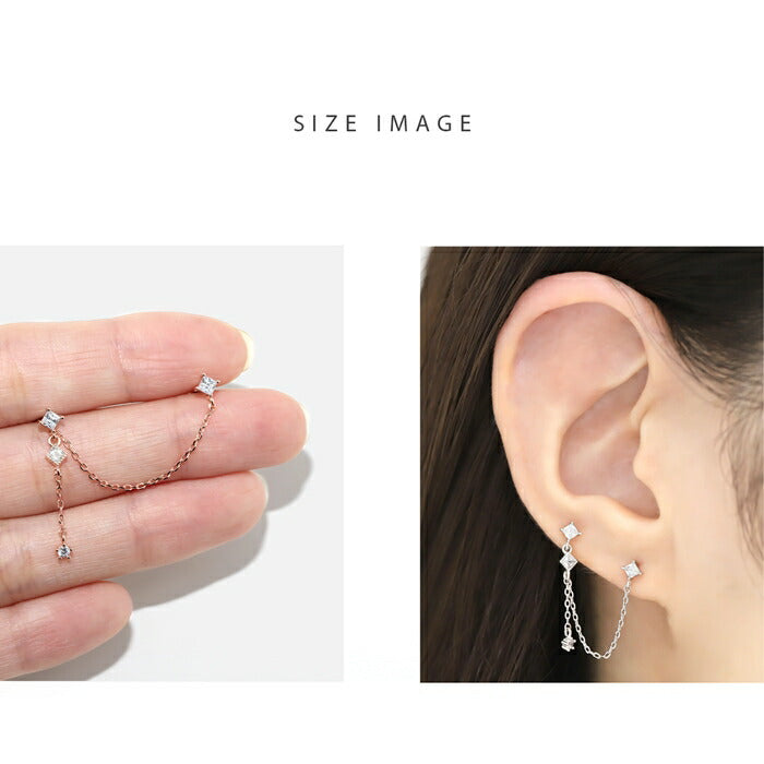 t9312-33 ボディピアス 16G チェーン 軟骨ピアス 金属アレルギー 金属アレルギー対応 サージカルステンレス ストレートバーベル ステンレス カスタムピアス カスタム カスタマイズ 揺れる シルバー ゴールド ピンクゴールド セット バーベルチャーム 片耳用