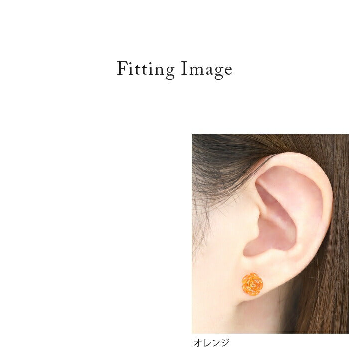 ボディピアス 軟骨ピアス 16G ピアス 金属アレルギー サージカルステンレス 花 バラ 薔薇 つけっぱなし レディース 大人 付けっぱなしピアス フラワー シルバー ホワイト ピンク レッド オレンジ グリーン シンプル アクリル ラメ キラキラ ヘリックス 片耳用 軟骨