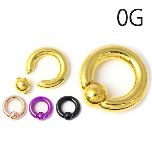 【全品送料無料】 ボディピアス 0G キャプティブビーズリング リングピアス CBR ボディピアス ボディーピアス ボディピ ピアス ラージゲージ サージカルステンレス リング 大きめ 太め