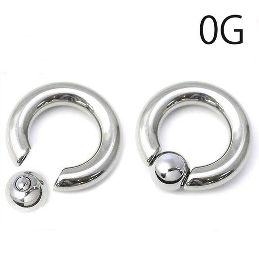 【全品送料無料】 ボディピアス 軟骨ピアス 0G キャプティブビーズリング リングピアス サージカルステンレス 金属アレルギー対応 CBR ボディーピアス ボディピ ピアス ラージゲージ 大きめ 太め