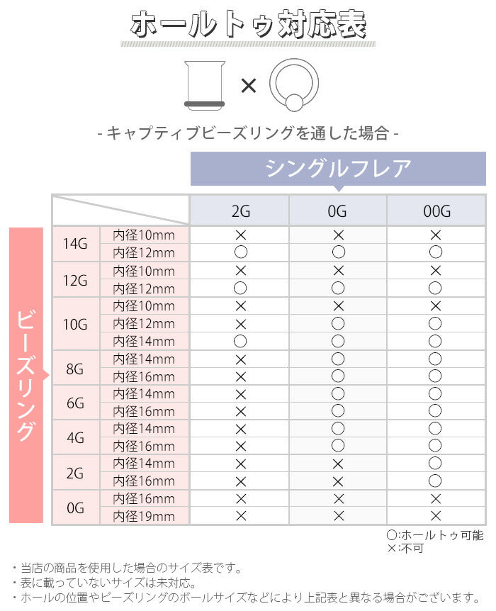 【全品送料無料】 2G シングルフレアアイレット ゴールド ブラック ボディピアス ボディーピアス ボディピ ピアス ラージゲージ 拡張 プラグ ホールトゥ トンネル「BP」「flasv」