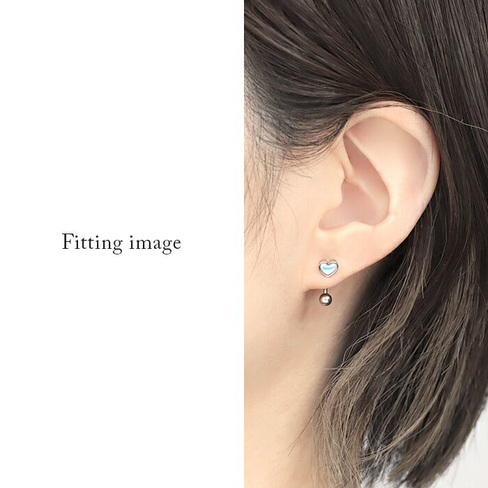 h1132-318 へそピアス ハート ボディピアス 軟骨ピアス 16G シンプル サージカルステンレス 金属アレルギー対応 ジュエル ファーストピアス セカンドピアス バナナバーベル つけっぱなし ボディーピアス シンプル シルバー かわいい 金属アレルギー 片耳用