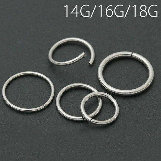 【全品送料無料】 ボディピアス 18G 16G 14G 軟骨ピアス リング シームレスリング つけっぱなしピアス サージカルステンレス 金属アレルギー対応 ボディーピアス ボディピ かわいい 軟骨 ピアス トラガス リングピアス 輪っか オービタル 耳たぶ おしゃれ アクセサリー