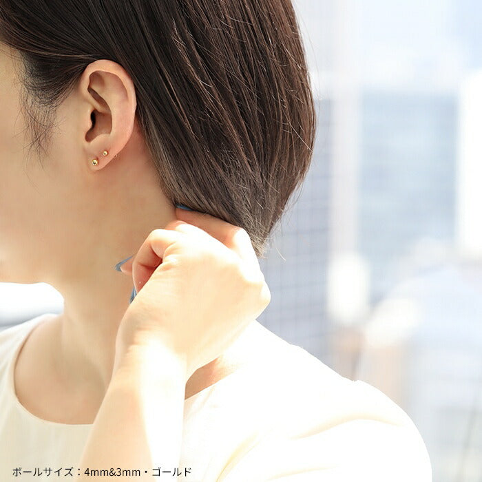 lab-j 【24K 金属アレルギー対応】ボディピアス 24K 24金 コーティング 18G 16G 14G つけっぱなし 引っかからない ゴールド ピンクゴールド ラブレット トラガス 金属アレルギー対応 耳たぶ ヘリックス ラブレットスタッド 軟骨ピアス ボディーピアス 本物 日本製 片耳用
