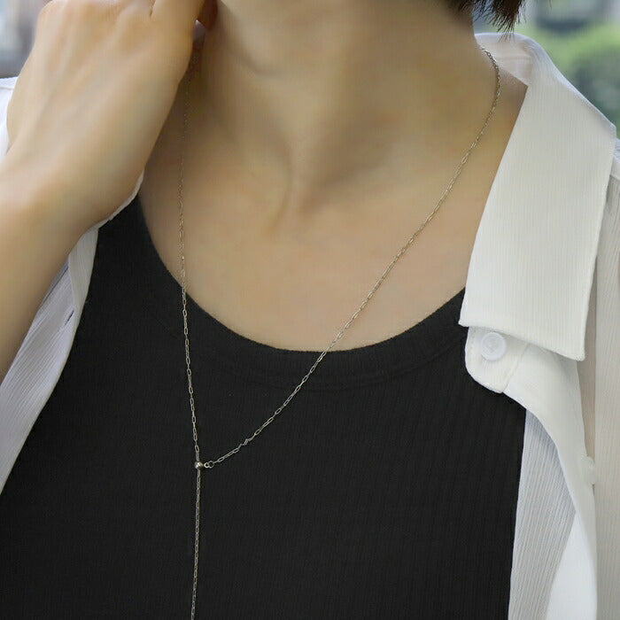 nec-34 ネックレス ロングネックレス 大ぶり レディース 16k 16kコーティング チェーン チェーンネックレス シンプル アクセサリー ロジウムコーティング カジュアル y字 シルバー ゴールド 結婚式 かわいい おしゃれ 大人 上品 フォーマル 冠婚葬祭 オケージョン 凛