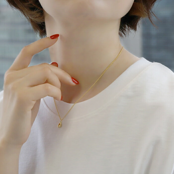 nec-35 ネックレス レディース チェーン チェーンネックレス しずく 雫 シンプル 16k 16kコーティング アクセサリー 大ぶり ロジウムコーティング カジュアル シルバー ゴールド ドロップ 結婚式 かわいい おしゃれ 大人 上品 フォーマル 冠婚葬祭 オケージョン 凛