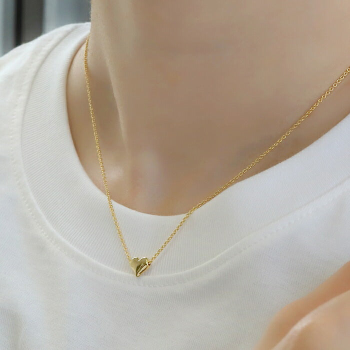 nec-37 ネックレス レディース チェーン チェーンネックレス ハート ハートネックレス シンプル 16k 16kコーティング アクセサリー 大ぶり ロジウムコーティング カジュアル シルバー ゴールド 結婚式 かわいい おしゃれ 大人 上品 フォーマル 冠婚葬祭 オケージョン 凛