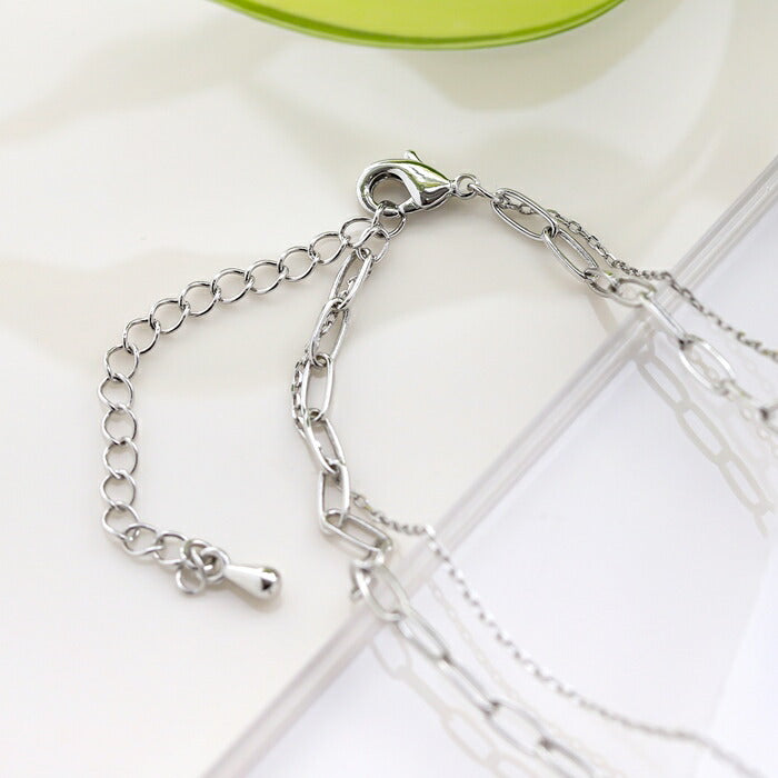 nec-52 ネックレス レディース チェーン チェーンネックレス ショート 短め 2連 雫 ドロップ レイヤード シンプル 16k 16kコーティング ロジウムコーティング カジュアル シンプル シルバー ゴールド かわいい おしゃれ 大人 上品 フォーマル 凛