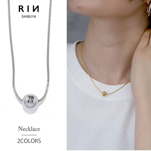 nec-62 ネックレス レディース メンズ チェーン チェーンネックレス ボール チェーン スネークチェーン シンプル 38cm 小ぶり ロジウムコーティング カジュアル シンプル シルバー 長さ 可愛い かわいい おしゃれ 大人 フォーマル 真鍮 凛