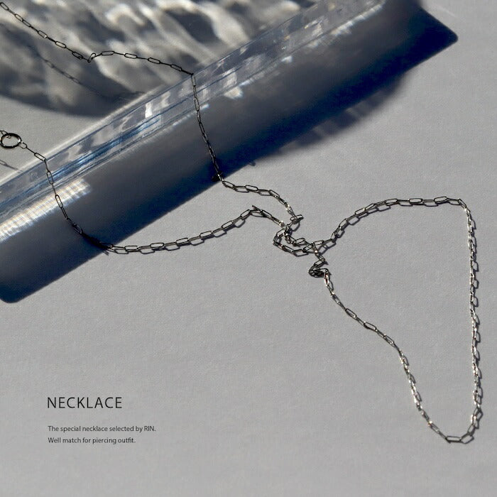 nec-87 ネックレス レディース チェーン チェーンネックレス サージカルステンレス 金属アレルギー 金属アレルギー対応 つけっぱなし ステンレス クリップチェーン あずきチェーン  39.5cm 短め ショート シルバー シンプル カジュアル 長さ 大人 フォーマル 凛