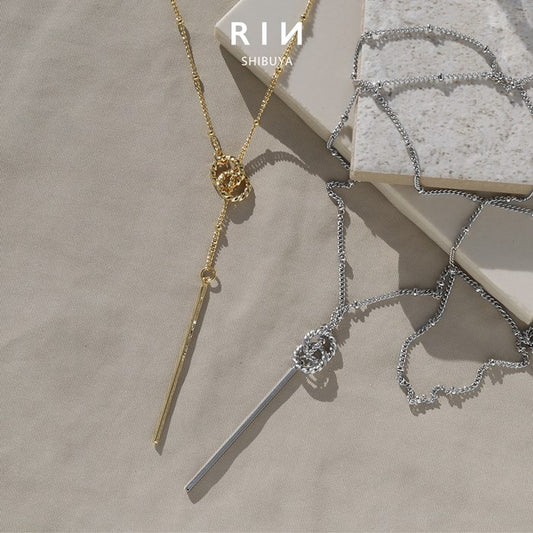 nec-93 ネックレス レディース チェーン チェーンネックレス シンプル ラリエットネックレス ロングネックレス ロング 75cm 18k ロジウムコーティング カジュアル シルバー ゴールド かわいい おしゃれ 大人 上品 フォーマル メンズ 凛