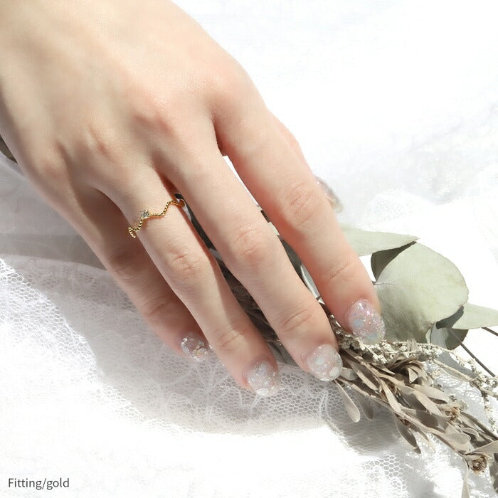 ring-34 リング 指輪 レディース シルバー ゴールド シンプル 18k 18金 5号 7号 9号 11号 13号 金属アレルギー 重ね付け 重ねづけ キュービックジルコニア ファッションリング ゴールドリング シルバーリング 大人 可愛い ハンドメイド キラキラ 細い CZ 凛