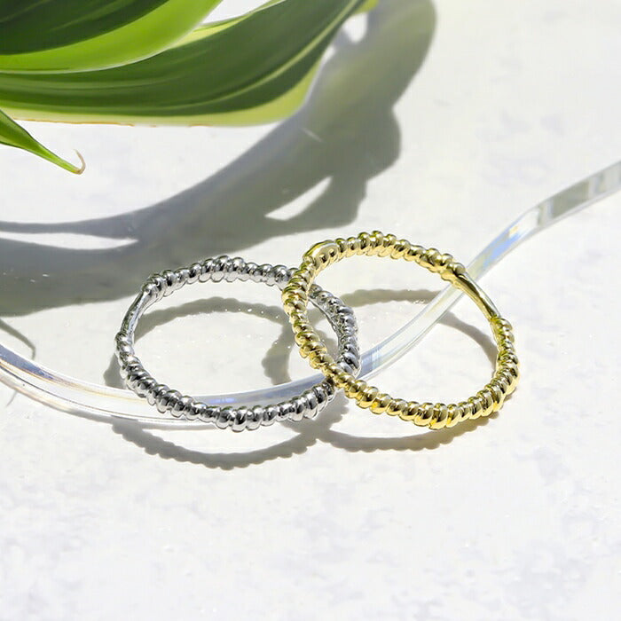 ring-39 リング 指輪 レディース シルバー ゴールド シンプル 18k 18金  8号 10号 12号 金属アレルギー 重ね付け 重ねづけ ロジウムコーティング ファッションリング ゴールドリング シルバーリング 大人 可愛い 細い 凛