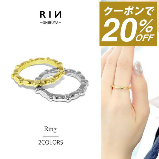 ring-42 リング 指輪 レディース シルバー ゴールド シンプル 18k 18金  8号 10号 12号 金属アレルギー 重ね付け 重ねづけ サークルリング ロジウムコーティング ファッションリング ゴールドリング シルバーリング 大人 可愛い  細い 凛