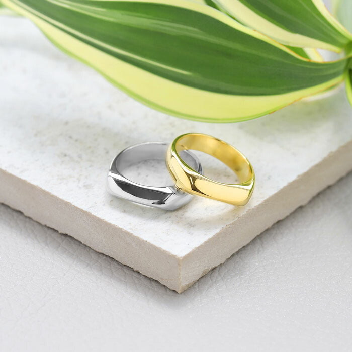 ring-47 リング 指輪 レディース アクセサリー シルバー ゴールド シンプル 18k 18金 8号 10号 12号 金属アレルギー ファッションリング ゴールドリング シルバーリング シンプル 凛