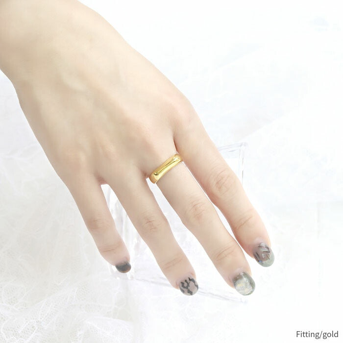 ring-47 リング 指輪 レディース アクセサリー シルバー ゴールド シンプル 18k 18金 8号 10号 12号 金属アレルギー ファッションリング ゴールドリング シルバーリング シンプル 凛