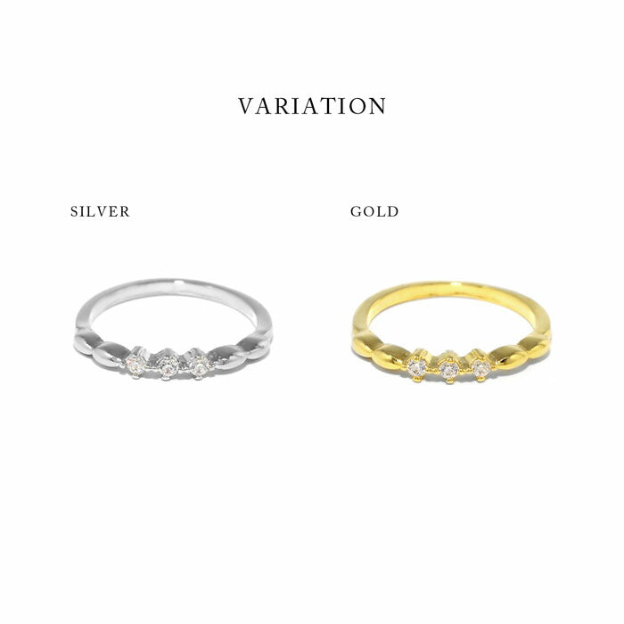ring-51 リング 指輪 レディース  アクセサリー シルバー ゴールド シンプル 18k 18金 8号 10号 12号 金属アレルギー ジュエル 重ね付け 重ねづけ ファッションリング ゴールドリング シルバーリング キュービックジルコニア ロジウムコーティング 凛