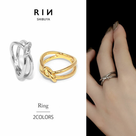 ring-62 リング 指輪 レディース アクセサリー シルバー ゴールド シンプル ツイスト ツイストリング ダブルリング ねじれ ひねり 18k 18金 9号 10号 12号 重ね付け 重ねづけ ファッションリング ゴールドリング シルバーリング カジュアル 大人 凛