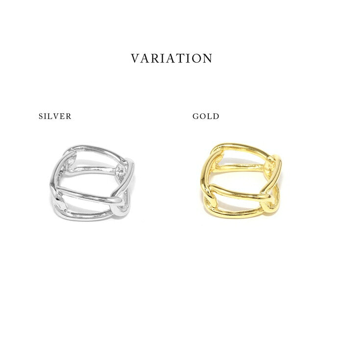 ring-63 リング 指輪 レディース アクセサリー シルバー ゴールド シンプル スクエア スクエアリング 空枠リング 18k 18金 8号 11号 12号 重ね付け 重ねづけ ファッションリング ゴールドリング シルバーリング カジュアル 凛