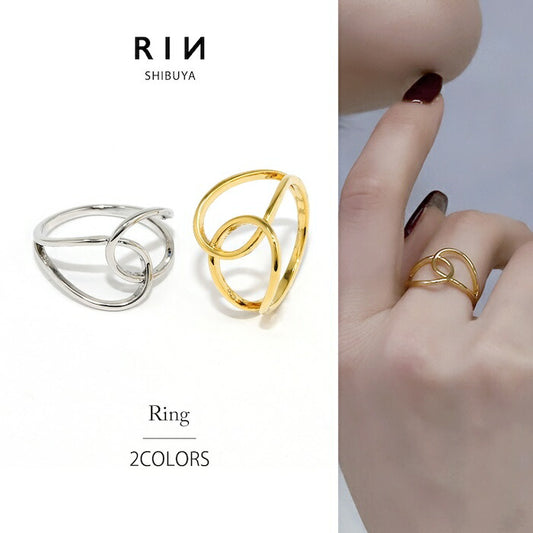 ring-80 リング 指輪 レディース アクセサリー 金属アレルギー シルバー ゴールド シンプル 11号 ファッションリング 16k クロス ツイスト ロジウムコーティング ゴールドリング シルバーリング 高見え 高みえ プチプラ 細め 細い 凛