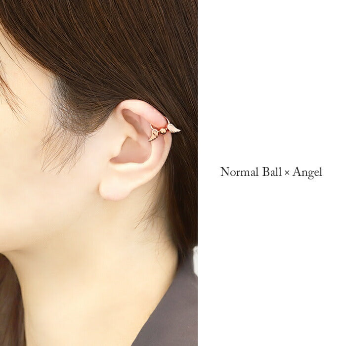 set-ch-124-276-18g ボディピアス 16G 14G 18G 軟骨ピアス サージカルステンレス 金属アレルギー対応 エンジェル デビル シルバー ゴールド ピンクゴールド ブラック ジュエル セグメントクリッカー ピアス ワンタッチビーズリング オービタル ヘリックス 耳たぶ 耳 片耳用 【セット】