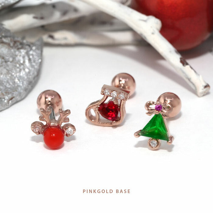 t1141-95 ボディピアス 16G 軟骨ピアス つけっぱなし サージカルステンレス 金属アレルギー対応 クリスマス かわいい レディース メンズ ファーストピアス セカンドピアス  ジュエル おしゃれ ストレートバーベル 軟骨 ピアス ボディーピアス 片耳用