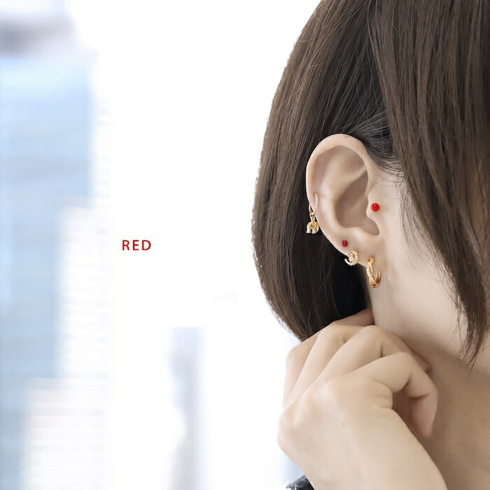 t1141-98 ボディピアス キャッチ 軟骨ピアス 金属アレルギー ボール ボールキャッチ 16G 18G アクリル ヘリックスピアス つけっぱなし ホワイト イエロー オレンジ ピンク レッド グリーン ライトブルー ブルー パープル ブラック 軟骨 軟骨用 片耳用