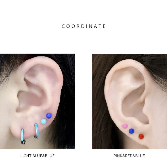 t1141-98 ボディピアス キャッチ 軟骨ピアス 金属アレルギー ボール ボールキャッチ 16G 18G アクリル ヘリックスピアス つけっぱなし ホワイト イエロー オレンジ ピンク レッド グリーン ライトブルー ブルー パープル ブラック 軟骨 軟骨用 片耳用