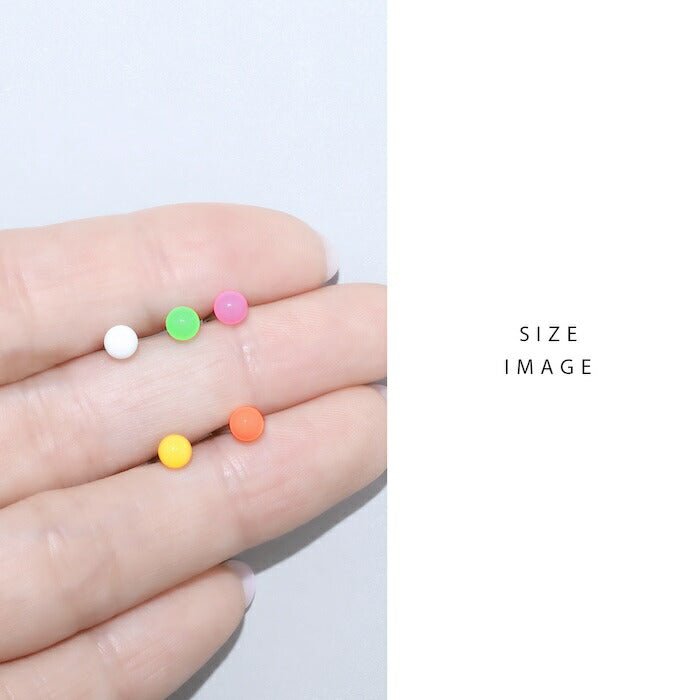 t1141-98 ボディピアス キャッチ 軟骨ピアス 金属アレルギー ボール ボールキャッチ 16G 18G アクリル ヘリックスピアス つけっぱなし ホワイト イエロー オレンジ ピンク レッド グリーン ライトブルー ブルー パープル ブラック 軟骨 軟骨用 片耳用