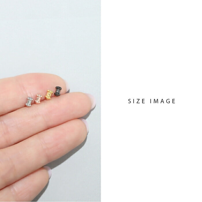 t8112-7 ボディピアス キャッチ 軟骨ピアス 18G 16G 14G 12G 金属アレルギー 金属アレルギー対応 ヘリックスピアス サージカルステンレス つけっぱなし シルバー ゴールド ピンクゴールド ブラック 軟骨 トラガス 軟骨用 片耳用