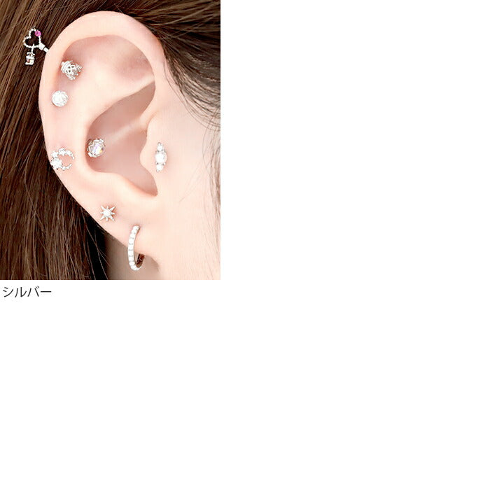 【全品送料無料】 軟骨ピアス 16G ボディピアス かわいい サージカルステンレス 金属アレルギー対応 パール シルバー ゴールド ピンクゴールド シンプル ストレートバーベル トラガス 軟骨用 耳 軟骨 ピアス カジュアル レディース なんこつぴあす Pierce 片耳用