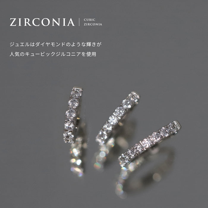 ★ch-149 軟骨ピアス 14G 16G 18G ボディピアス つけっぱなし ジュエル ステンレス ビジュー ワンタッチ フープ リング 金属アレルギー対応 片耳用
