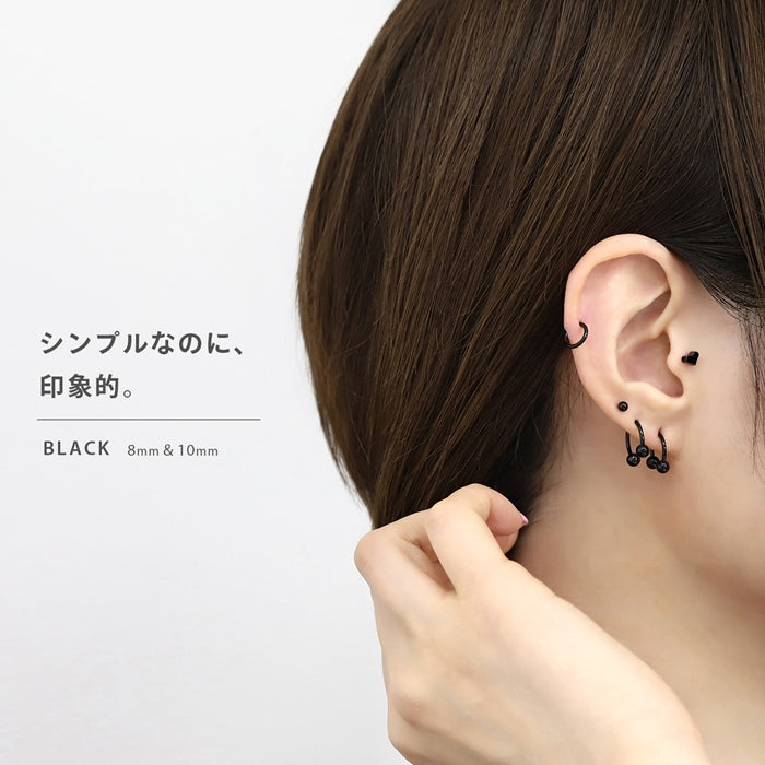 ★cir-18g-gd ボディピアス 軟骨ピアス 14G 16G 18G つけっぱなし サージカルステンレス 金属アレルギー カスタマイズ かわいい 可愛い メンズ レディース ファーストピアス セカンドピアス シンプル サーキュラーバーベル ボディーピアス 片耳用 凛 RIN 耳たぶ