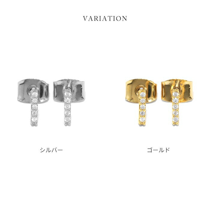 fp-133 ピアス 金属アレルギー 18k 18金 レディース シンプル シルバー ゴールド つけっぱなし スタッドピアス かわいい セカンドピアス チタン 普段使い アクセサリー キュービックジルコニア ジュエル セット 【両耳用・2個売り】