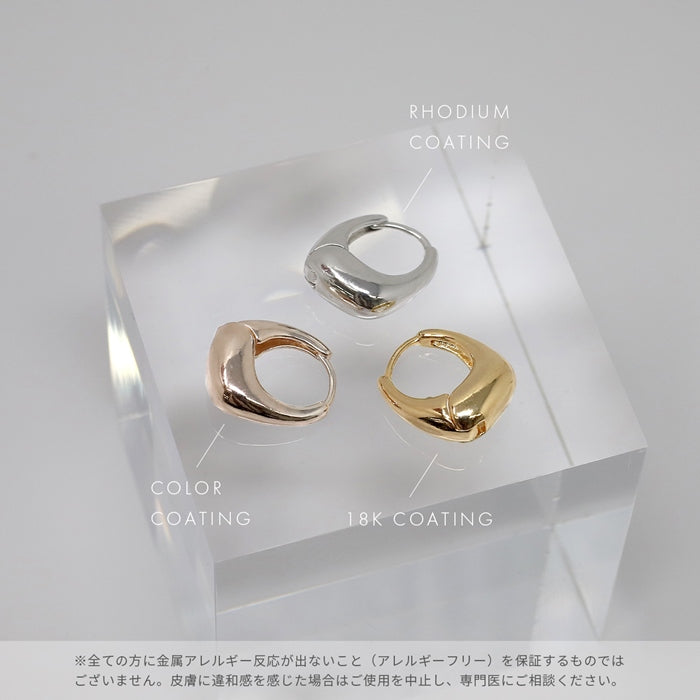 fp-173 ピアス アクセサリー リングピアス しずく ドロップ 上品 フープ ピアス 耳 耳たぶ 【両耳用・2個売り】