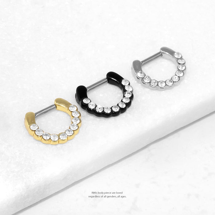 h1132-270 鼻ピアス リング ボディピアス 14G 16G 軟骨ピアス サージカルステンレス セプタム シンプル ジュエル キラキラ おしゃれ メンズ 鼻 ピアス 鼻ピ ファーストピアス セカンドピアス 軟骨 ピアス ボディーピアス