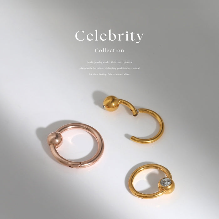 h1132-276-j 【24K 金属アレルギー対応】 ボディピアス キャッチレス 14G 16G 18G 軟骨ピアス 24K つけっぱなし ピアス サージカルステンレス 金属アレルギー対応 かわいい 可愛い ワンタッチ キャプティブビーズリング セカンドピアス シンプル 日本製 オービタル ヘリックス 片耳用
