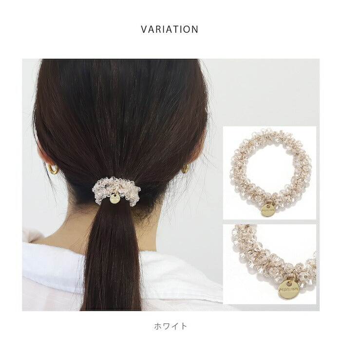 ha-008 ヘアゴム パール ヘアアクセサリー ビーズゴム レディース 学生 キッズ 大人 仕事 オフィス キレイ かわいい 普段使い ベージュ ピンク ネイビー グレー ダークグレー ブラック ホワイトパール ベージュパール グレーパール ブラックパール アクリル